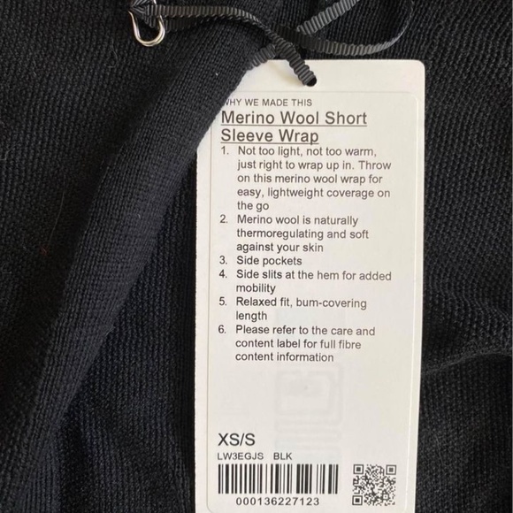 BNWT Lululemon Merino Wool Wrap - Picture 3 of 3